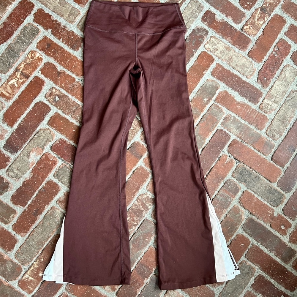 Brown Wilo Flare Yoga Pants